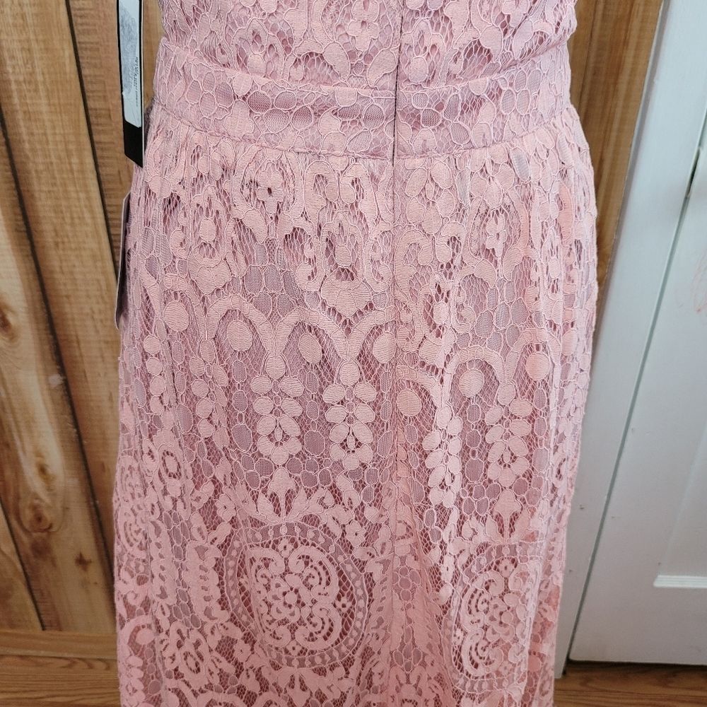 LULU'S Unending Love Blush Pink Lace Maxi Dress - Picture 9 of 13